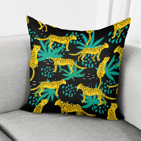 Image of Tropical Leopard Pillow Cover