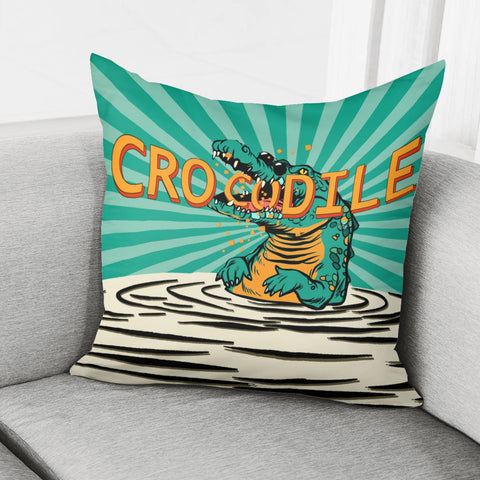 Image of Crocodile Pillow Cover