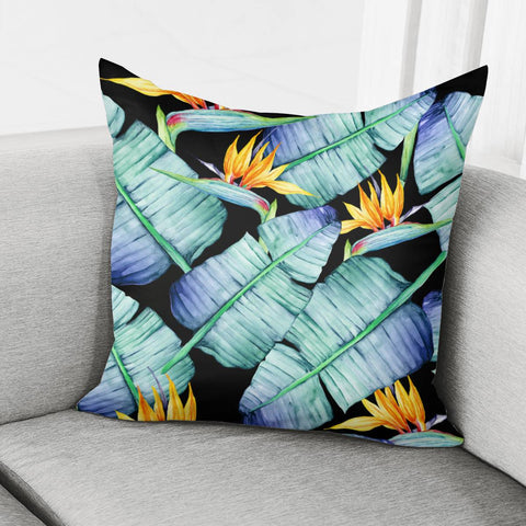 Image of Fancy Tropical Pattern Pillow Cover