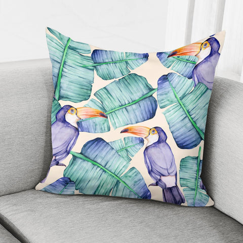 Image of Fancy Tropical Pattern Pillow Cover