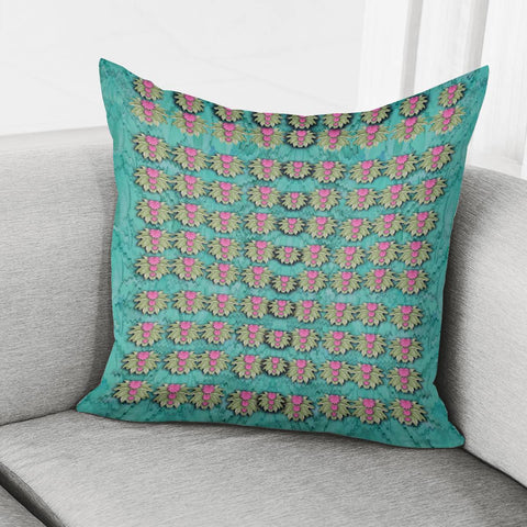 Image of Lotus Bloom In The Sacred Soft Warm Sea Pillow Cover