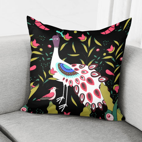 Image of Peacock Pillow Cover