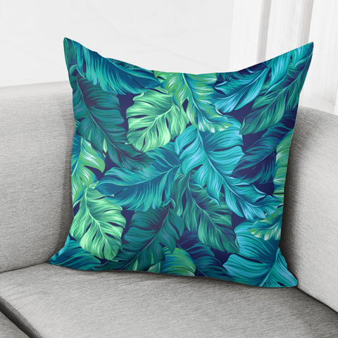 Image of Fancy Tropical Floral Pattern Pillow Cover