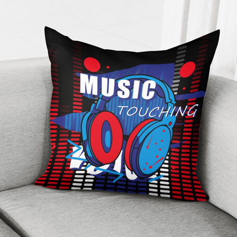 Image of Headphones And Volume And Punk And Sonic And Font Pillow Cover