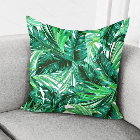 Image of Fancy Tropical Floral Pattern Pillow Cover