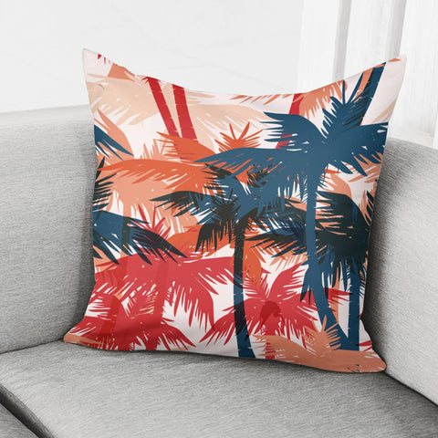 Image of Fancy Tropical Floral Pattern Pillow Cover