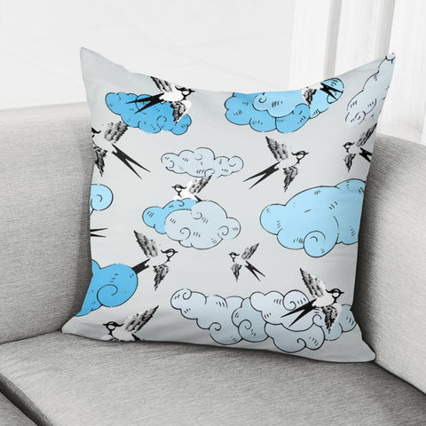 Image of Cloud And Swallow Pillow Cover