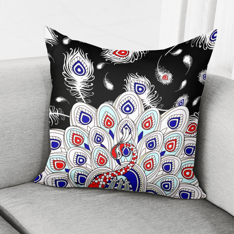 Image of Peacock Pillow Cover