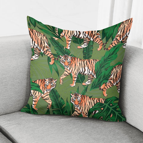 Image of Chinese Tiger Pillow Cover