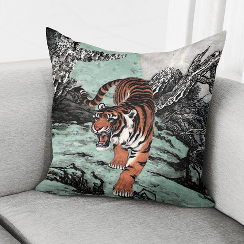 Image of Chinese Tiger Pillow Cover