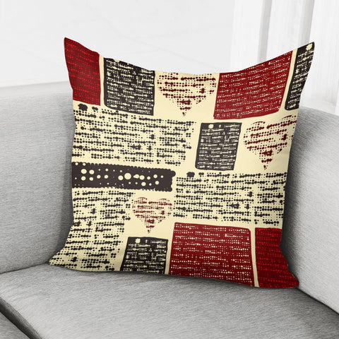 Image of Retro Newspaper Pillow Cover