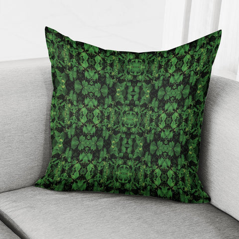 Image of Dark Nature Collage Print Pillow Cover