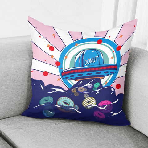 Image of Donuts And Saucers And Stars And Sweets And Light Pillow Cover