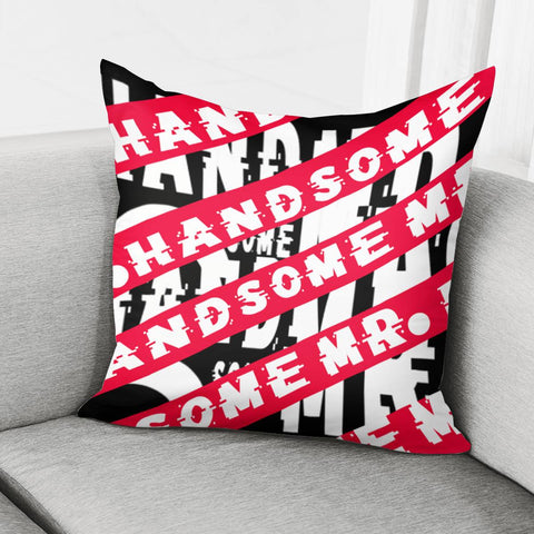 Image of Font And Geometry And Graffiti Pillow Cover