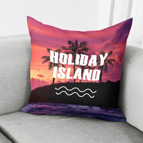 Image of Holiday Island Pillow Cover