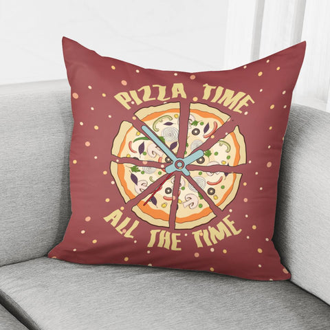 Image of Creative Pizza Illustration Pillow Cover