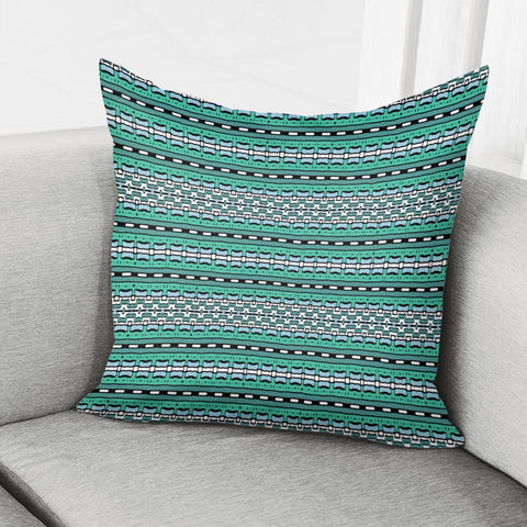 Image of Aztec Striped Colorful Print Pattern Pillow Cover