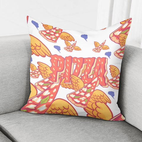 Image of Pizza And Wings And Clouds And Monsters Pillow Cover