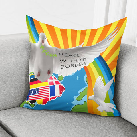 Image of Peace Pigeon Pillow Cover