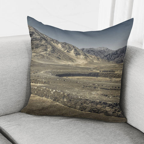 Image of Pre Hispanic Caral City, Peru Pillow Cover