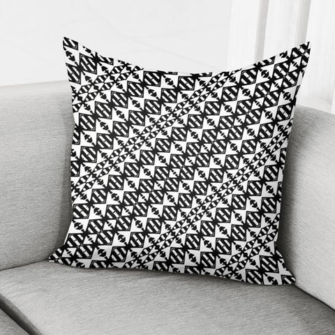 Image of Black And White Tribal Pillow Cover