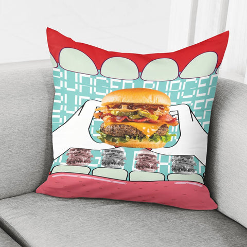 Image of Burger Pillow Cover