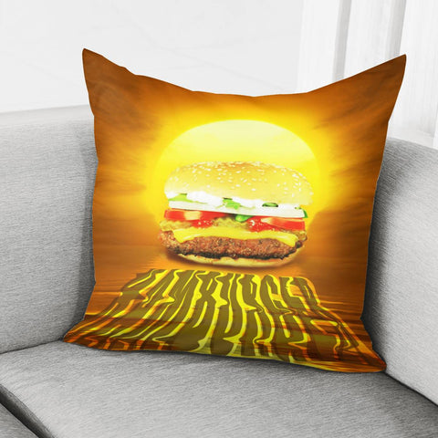 Image of Burger Pillow Cover