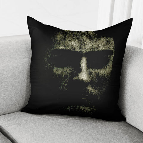 Image of Creepy Portrait Artwork Pillow Cover