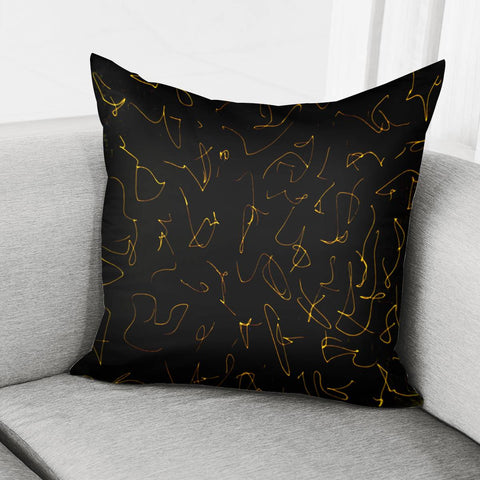 Image of Dark Texture Print Pillow Cover