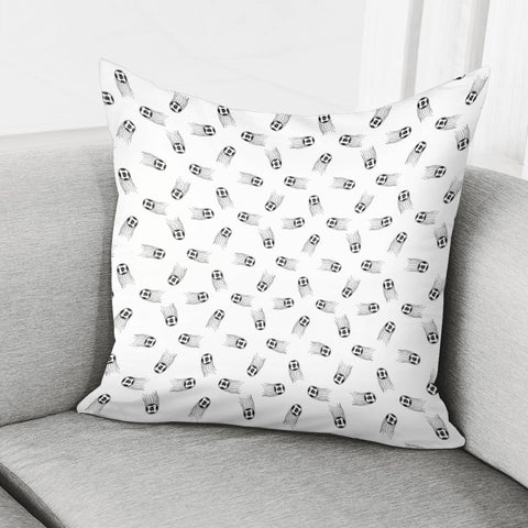 Image of Soccer Motif Drawing Pattern Design Pillow Cover