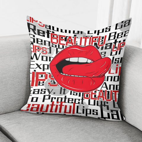 Image of Lips Pillow Cover