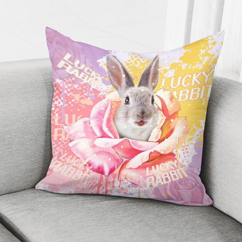 Image of Rabbit Pillow Cover