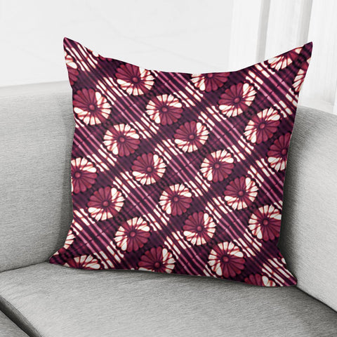 Image of Decorative Stylized Floral Pattern Pillow Cover