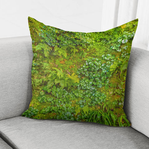 Image of Tropical Nature Print Pillow Cover