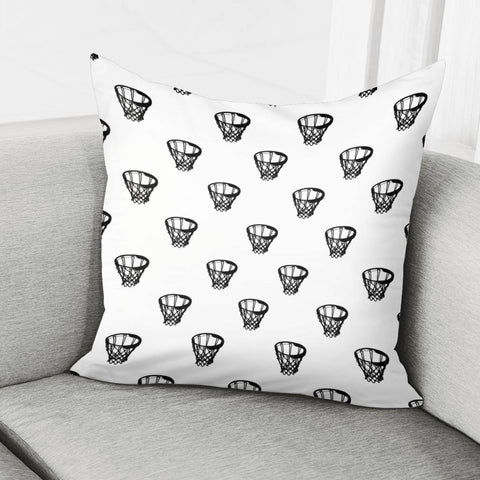 Image of Basketball Motif Print Pattern Pillow Cover