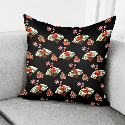 Image of Japanese Style Fan Pillow Cover