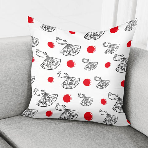 Image of Japanese Folding Fan Pillow Cover