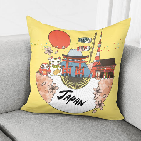 Image of Japanese Folding Fan Pillow Cover