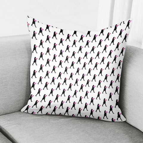 Image of Girl Power Concept Print Pattern Pillow Cover