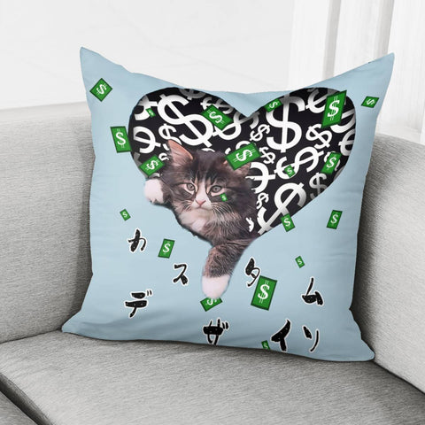 Image of Cat Pillow Cover