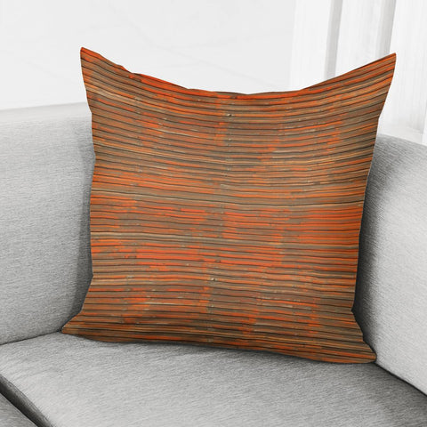 Image of Orange Grunge Print Pillow Cover