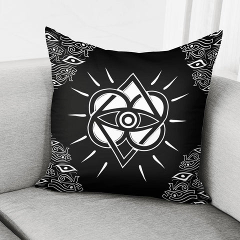 Image of Religious Symbols And Mystery And Ripples Pillow Cover