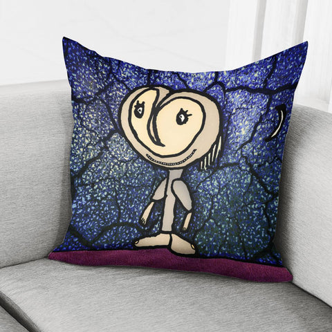 Image of Cute Et Fantasy Illustration Pillow Cover