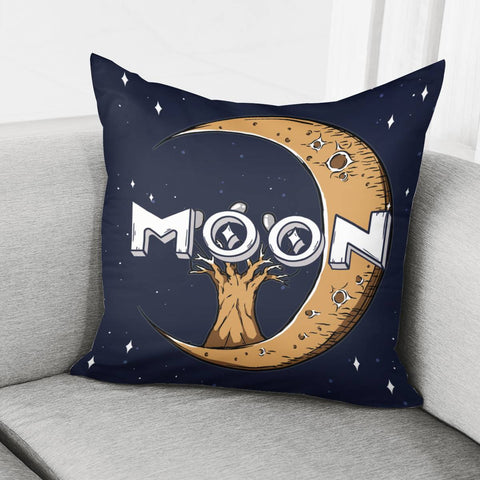 Image of Crescent And Stars And Polka Dots Pillow Cover