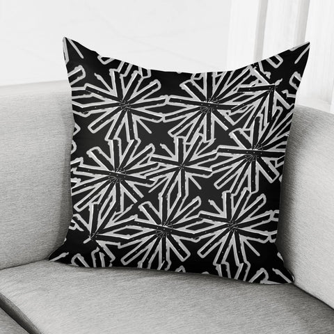 Image of Luxury Radial Stars Motif Pattern Pillow Cover