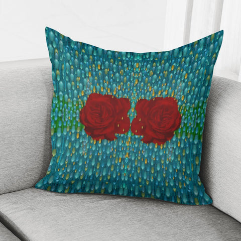 Image of Starfall And Rain Over Rose Island Pillow Cover