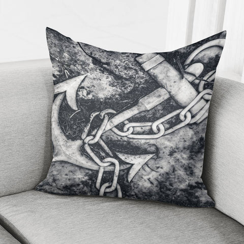 Image of Anchor Sculpture Photo Pillow Cover