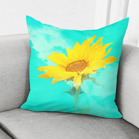 Image of It'S The Sunflower By #Bizzartino Pillow Cover