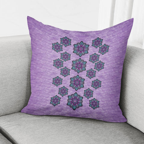 Image of A Gift With Flowers Stars And Bubble Wrap Pillow Cover