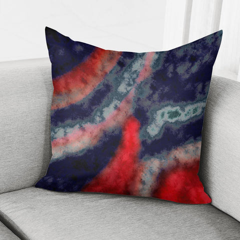 Image of Abstrait Dégradé Bleu/Rouge Pillow Cover